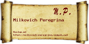 Milkovich Peregrina névjegykártya